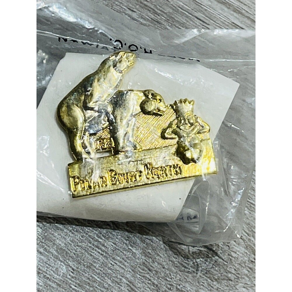 Rare Vtg Shriners Naughty Polar Court North Polar Bear Sex Enamel Pin King Mirth